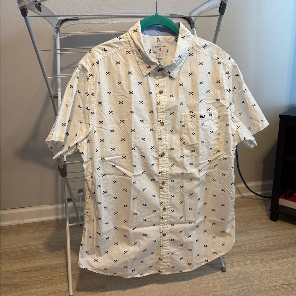 Vineyard Vines x Target White Casual Button Down Shirt